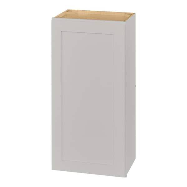 Hampton Bay Avondale 18 in. W x 12 in. D x 36 in. H Ready to Assemble Plywood Shaker Wall Kitchen Cabinet in Dove Gray