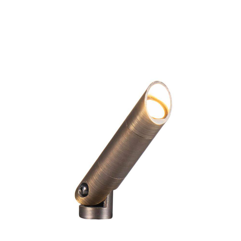Low Voltage Bronze Hardwired Outdoor Weather Resistant Brass Nano Spotlight with 2W Integrated LED Bulb & Stake price history on PriceWatchPro