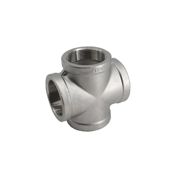 4" 304ss 150# Threaded Cross Fittting