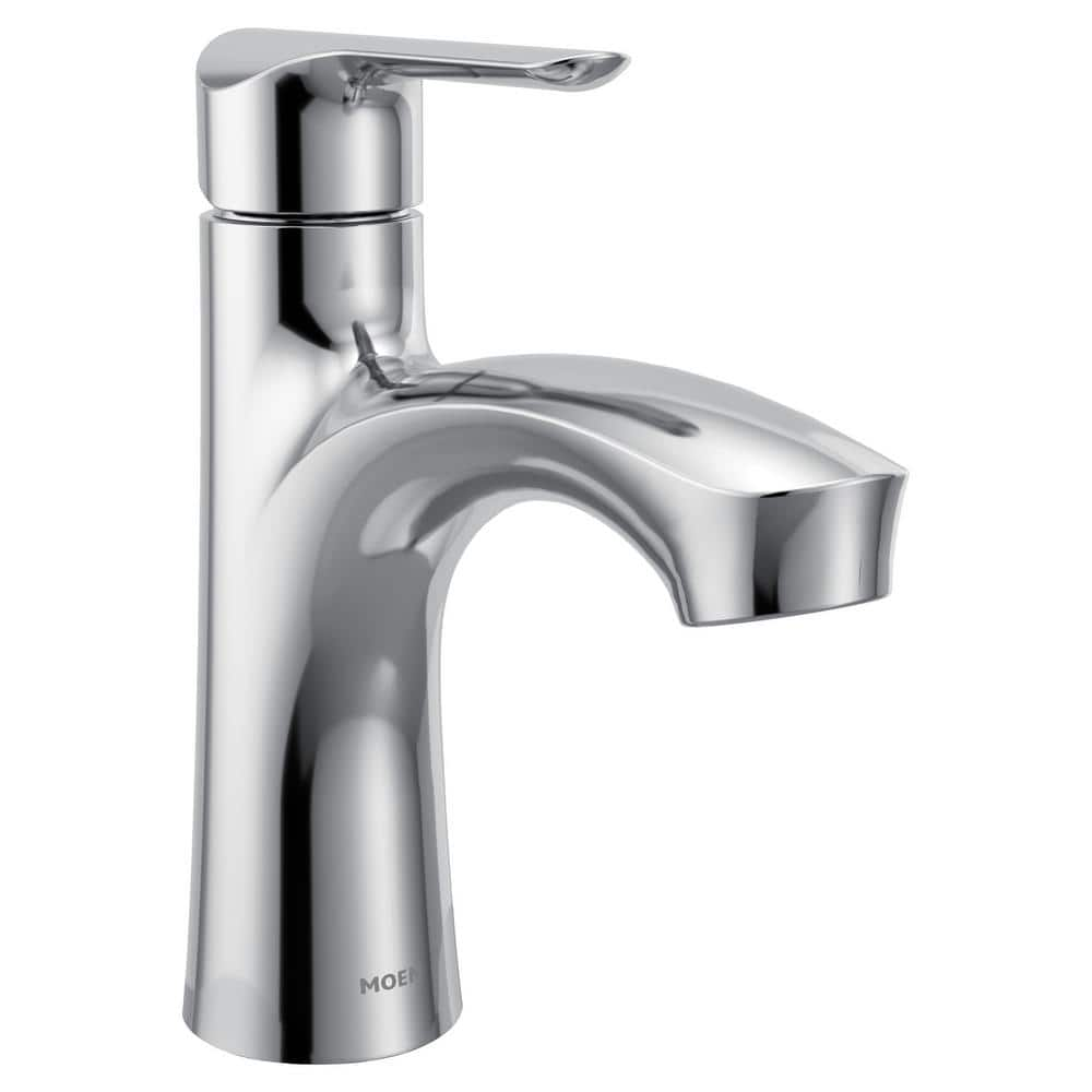 MOEN Findlay SingleHandle SingleHole Bathroom Faucet in Chrome 84516 The Home Depot