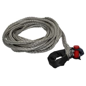 1/2 in. x 50 ft. 10700 lbs. WLL Synthetic Winch Rope Line with Integrated Shackle
