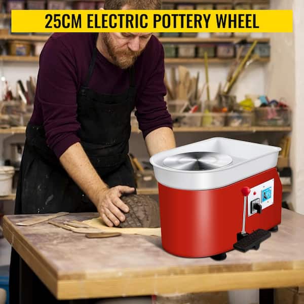 VEVOR Pottery Wheel Machine 25cm, Electric Ceramic Forming Machine