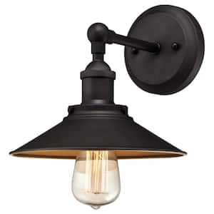 Louis 1-Light Oil Rubbed Bronze Wall Mount Sconce