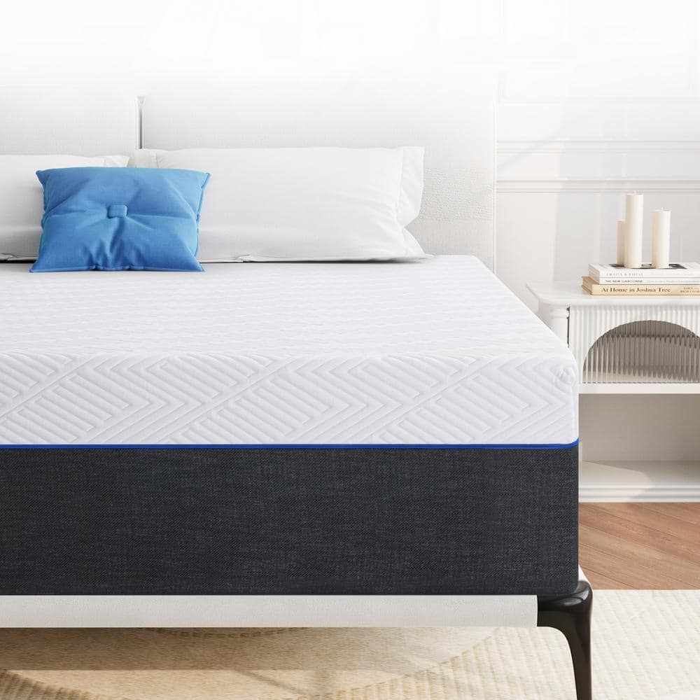 Potctz 10 in. Memory Foam Queen Mattress, Medium Firm and Breathable HD