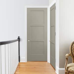 30 in. x 80 in. Birkdale Desert Sand Paint Right-Hand Smooth Solid Core Molded Composite Single Prehung Interior Door