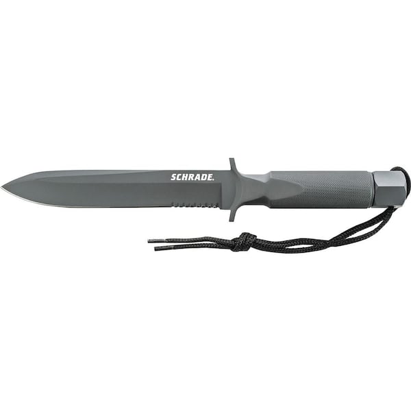 Schrade 4.62 in. Carbon Steel Clip Point Straight Edge Knife