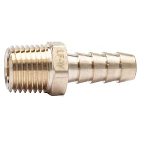 5/16 in. ID Hose Barb x 1/4 in. MIP Lead Free Brass Adapter Fitting (25-Pack)