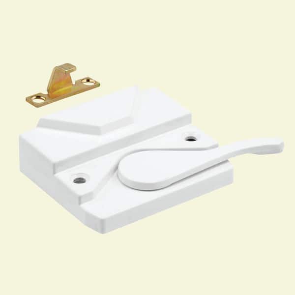 Prime-Line Sash Lock and Keeper, Right Hand, White