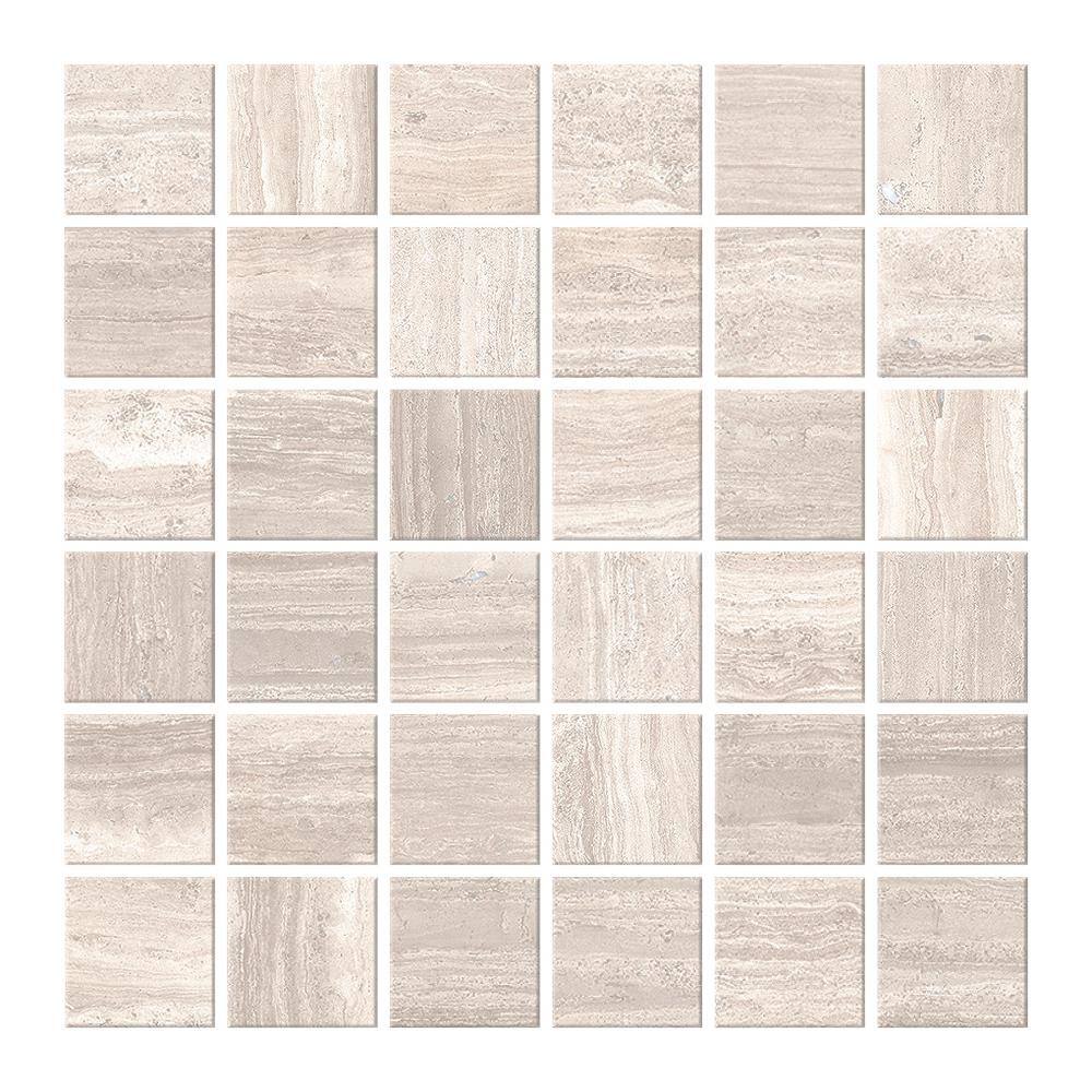 Atlanta Beige Rectified Porcelain Mosaic Sheet Tile