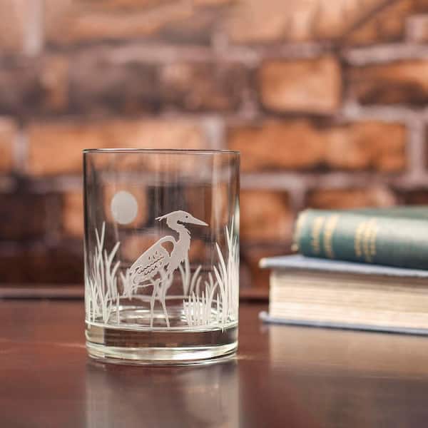 Heron 13 oz. Double Old Fashioned Whiskey Glasses - Set of 4