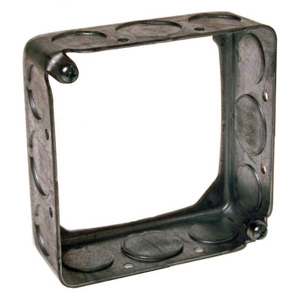 RACO 4 in. Square Drawn Extension Ring 1-1/2 in. Deep with 1/2 and 3/4 in. KO's (20-Pack)