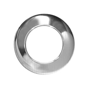 1-1/2 in. x 3 in. Chrome-Plated Steel Low-Pattern Flange Escutcheon Plate