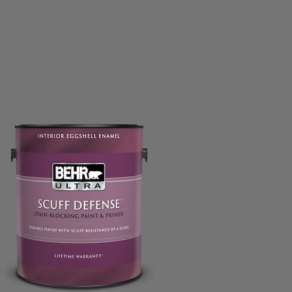 BEHR ULTRA 1 gal. #N520-5 Iron Mountain Extra Durable Eggshell Enamel Interior Paint & Primer