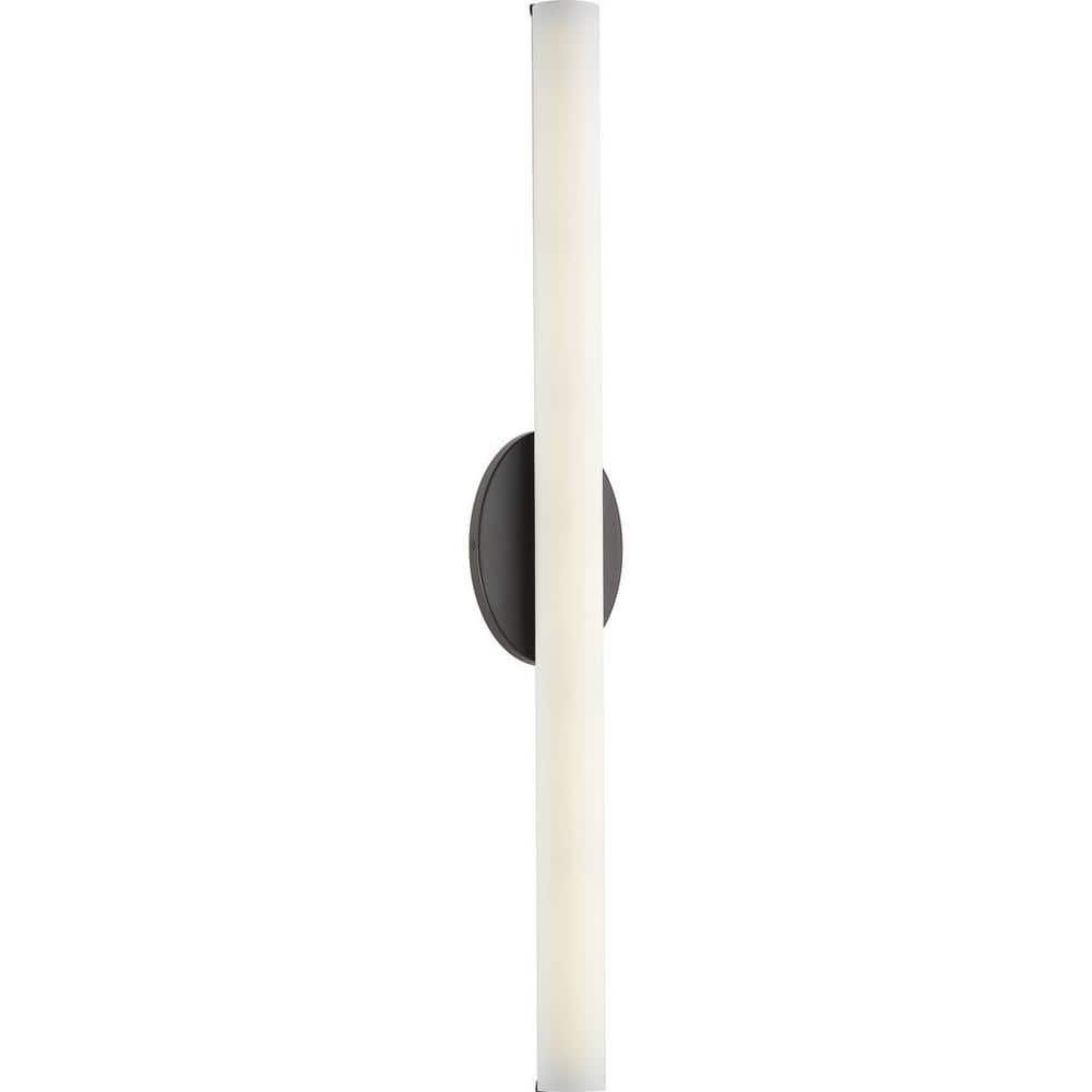 32" Bronze LED Bath Vanity Fixture with Opal Glass Shade