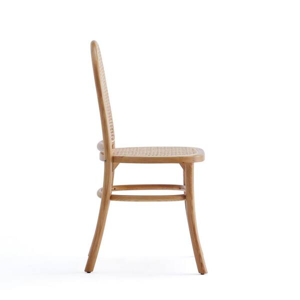 Manhattan Comfort Paragon Nature and Cane Dining Side Chair 2.0 