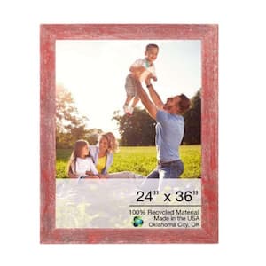 Victoria 24 in. x 36 in. Rustic Red Picture Frame