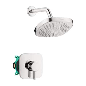 Croma Select E 180 Single-Handle 2-Spray Shower Faucet with Shower Arm in Chrome Valve Included
