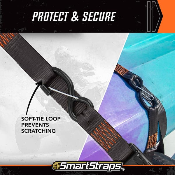 1.0 Cam Buckle Tie Down Straps 4-Pack - Roller Tech For Overlanding, Rafting & Outdoor Gear