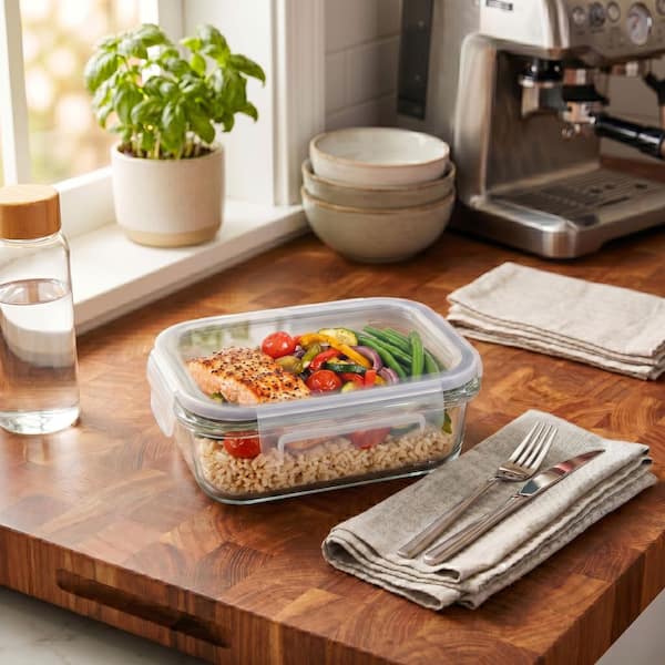 1520ml High Borosilicate Glass Food Storage Container