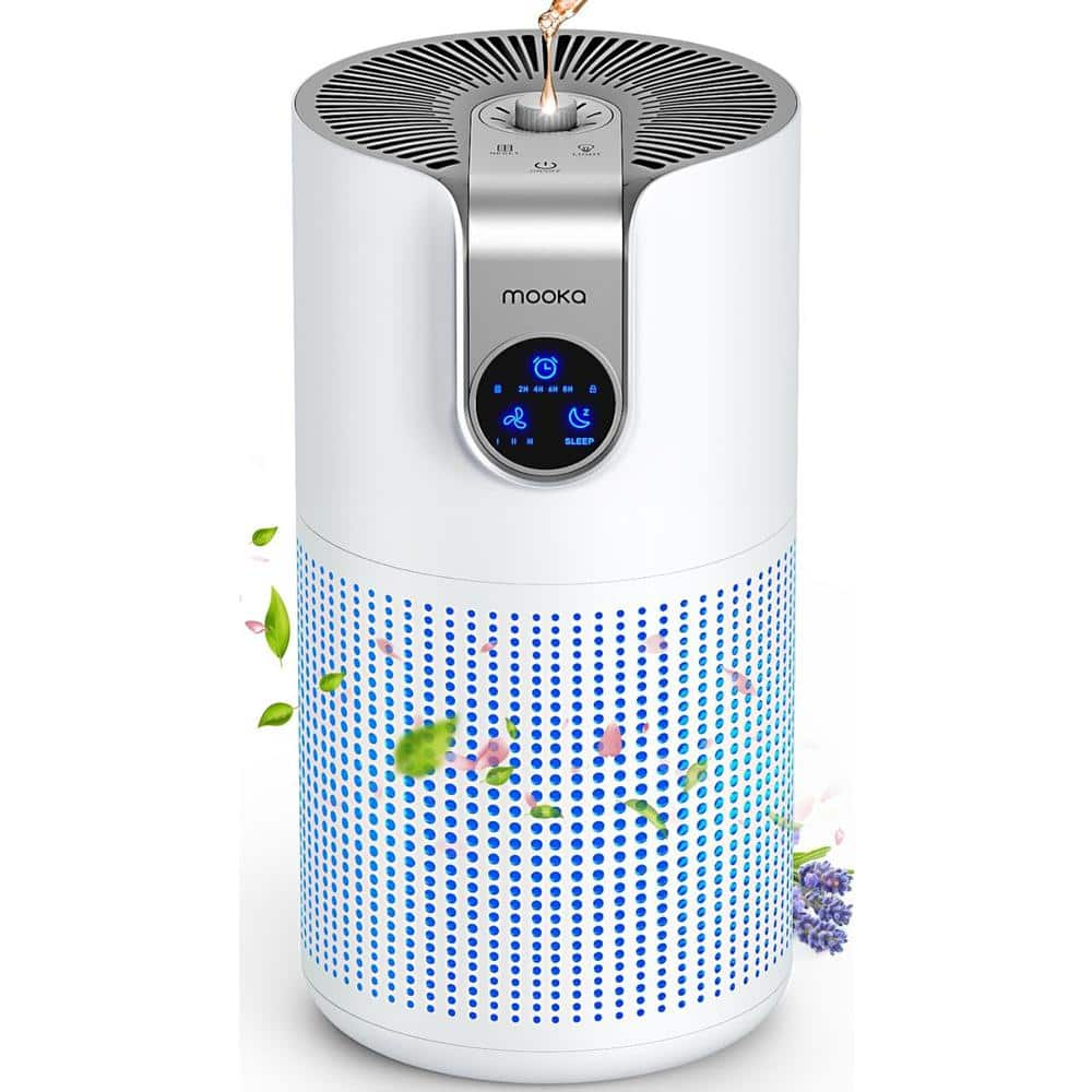 MOOKA True HEPA 360° Home Air authentic Purifier for Large Room Up to 323ft²