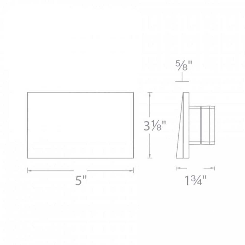 Sleek Magnetic Interchangeable White LED Step and Wall Light