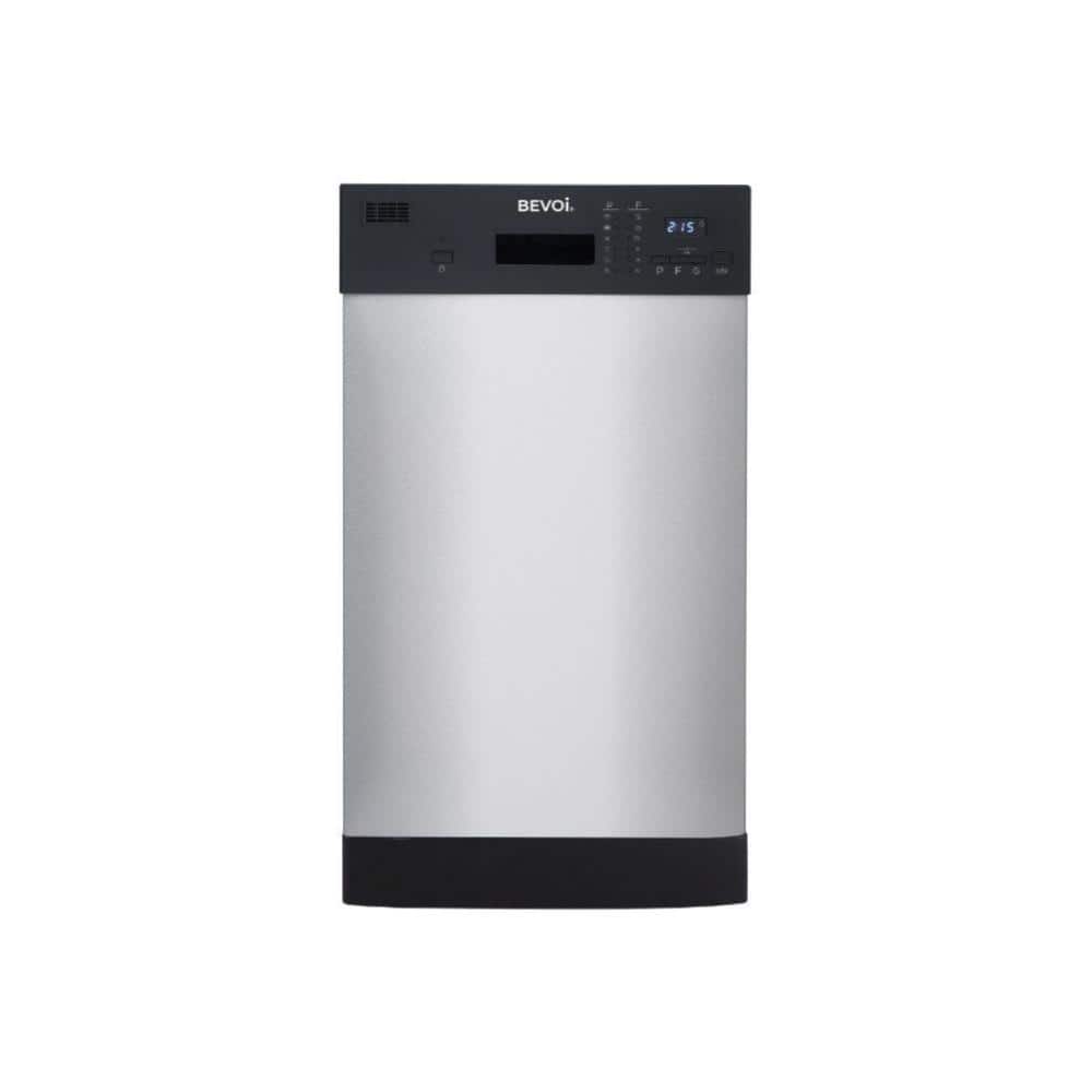 18 in. Front Control Standard Built-In Dishwasher in Stainless Steel