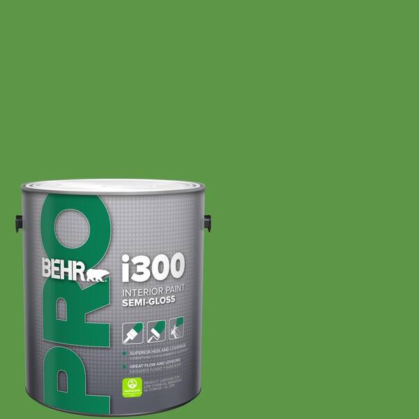 1 gal. #430B-7 Cress Green Semi-Gloss Interior Paint
