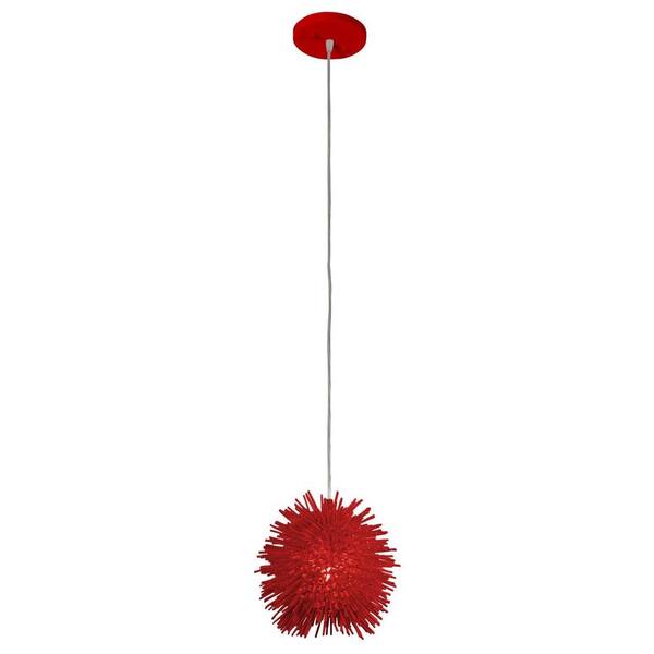 Urchin 1-Light Super Red Uber Mini Pendant