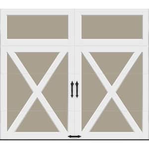 Coachman X Design 8 ft x 7 ft Insulated 18.4 R-Value  Sandtone Garage Door without Windows