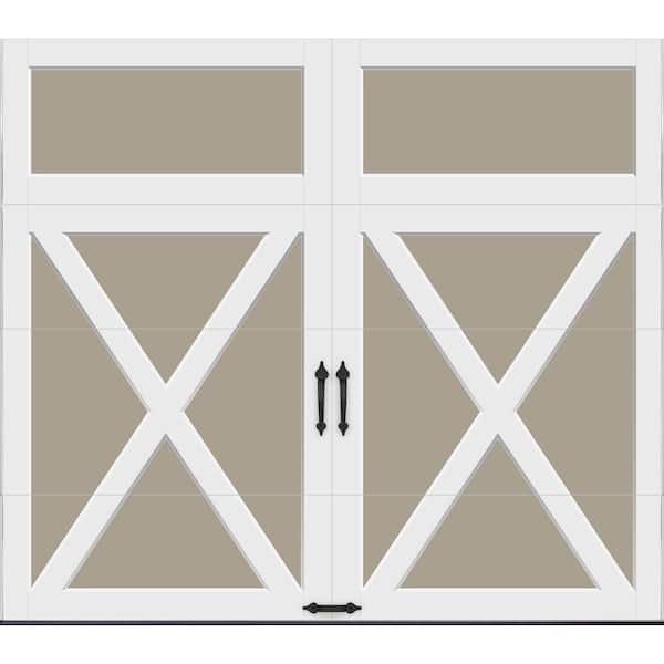 Clopay Coachman X Design 8 ft x 7 ft Insulated 18.4 R-Value  Sandtone Garage Door without Windows