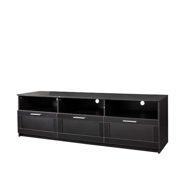 Unbranded 70.87 in. W x 16.14 in. D x 20.87 in. H Black Bathroom Linen Cabinet