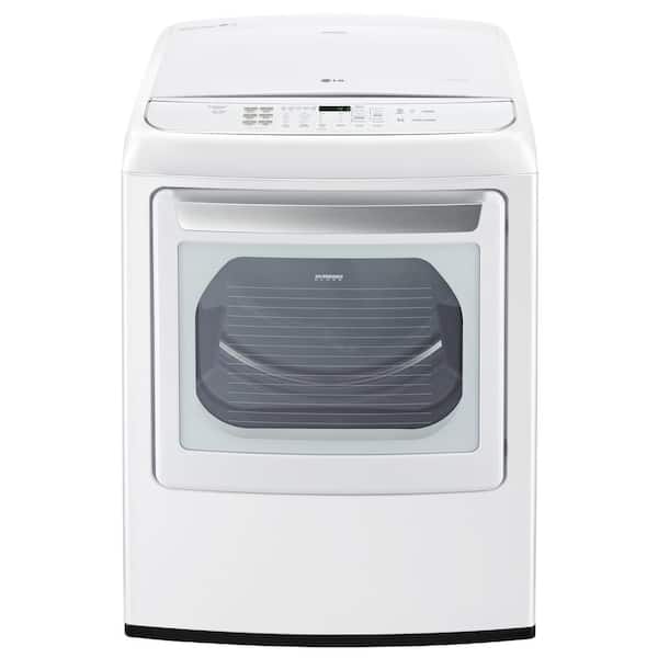 LG 7.3 cu. ft. Smart Electric Dryer with Steam and WiFi Enabled in White, ENERGY STAR