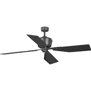 Chapin Collection 56" 4-Blade Black Graphite Modern Ceiling Fan for Bedrooms