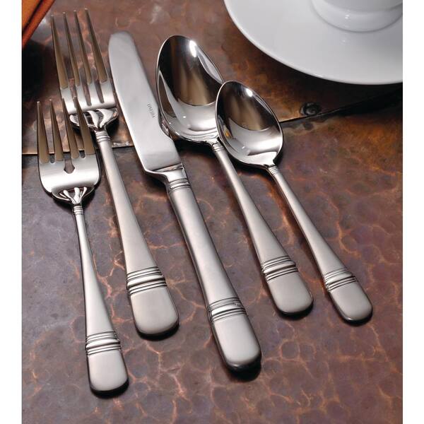 Oneida 18/10 Stainless Steel Satin Astragal Dinner Forks Set of 12 Flatware 