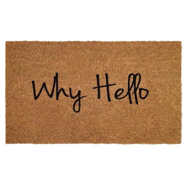 Calloway Mills Why Hello Multi-Colored 30 in. x 48 in. Indoor or Outdoor Doormat