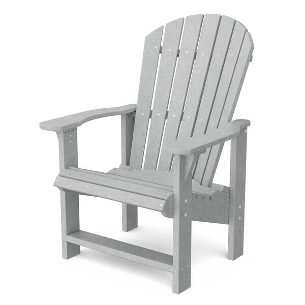 Wildridge Heritage Light Gray Plastic Outdoor Upright Adirondack Chair