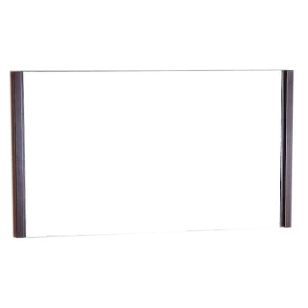 Bellaterra Home Fortuna 47 in. W x 26 in. H Framed Rectangular Bathroom Vanity Mirror in Wenge