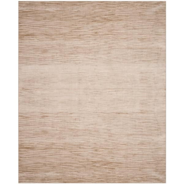 Mirage 8 ft. x 10 ft. Creamy Custard Solid Color Gradient Area Rug
