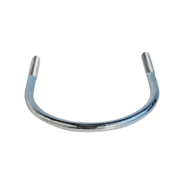 PLUMBFLEX 4 in. Light-Duty Electro Galvanized Steel U-Bolt Pipe Clamp