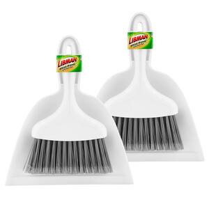 10 in. Whisk Broom and Dust Pan Set (2-Pack)