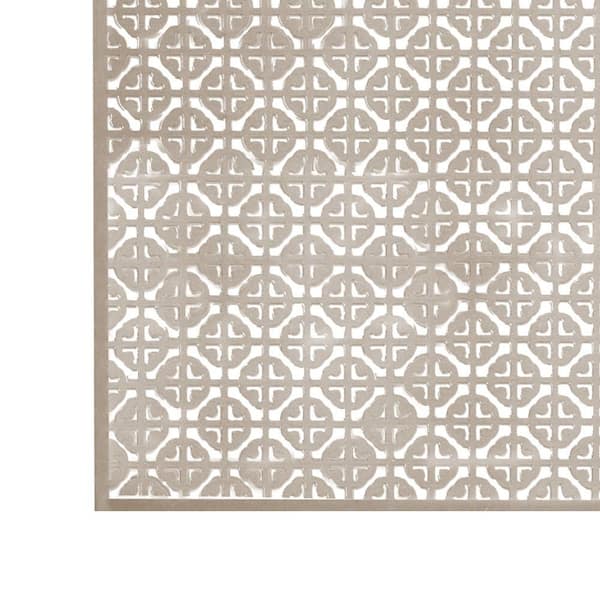 1 ft. x 2 ft. Satin Nickel Mosaic Aluminum Sheet