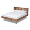 Baxton Studio Rina Ash walnut Queen Platform Bed 159-98149815-HD