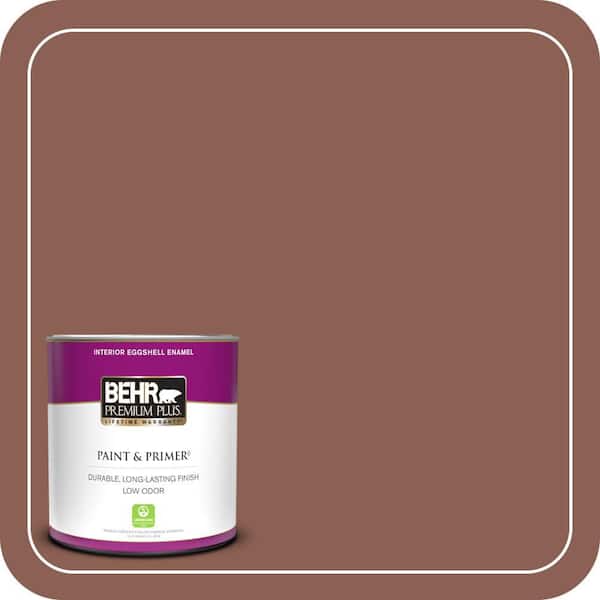 BEHR PREMIUM PLUS 1 qt. #ECC-26-1 Cedar Grove Eggshell Enamel Low Odor Interior Paint & Primer