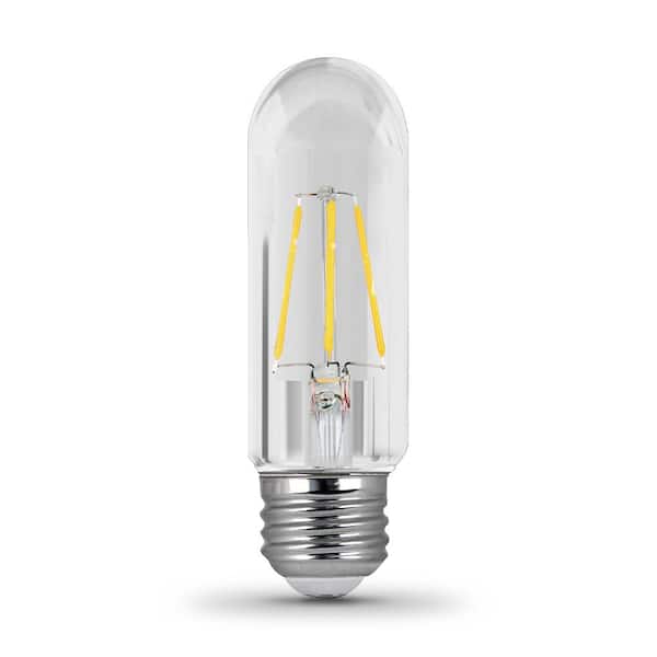 Feit Electric 40-Watt Equivalent T10 Dimmable Filament CEC Title 20 Compliant LED 90+ CRI Clear Glass Light Bulb, Soft White