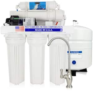 Superior Reverse Osmosis Under the Sink Water Filter System with Pump - 5 Stage 50 GPD