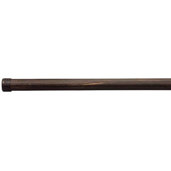 The Artifactory 43 in. x 1 in. Dia Telescoping Extension Single Rod in Antique Bronze
