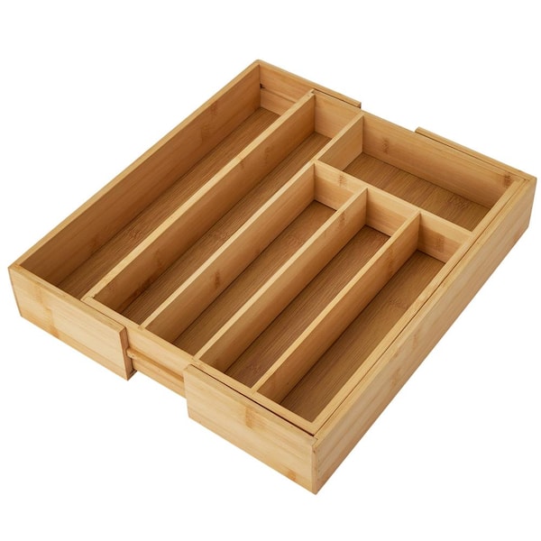 Bamboo Expandable Cutlery Tray
