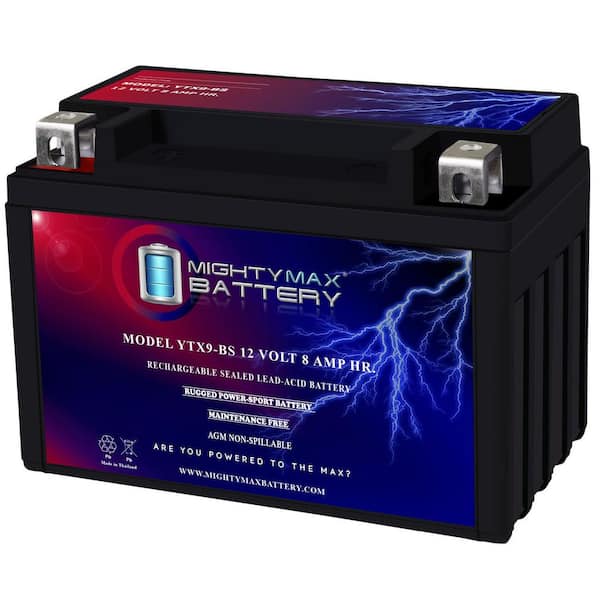 MIGHTY MAX BATTERY YTX9-BS SLA Battery Replacement for Royal Enfield 411 Himalayan 17-20