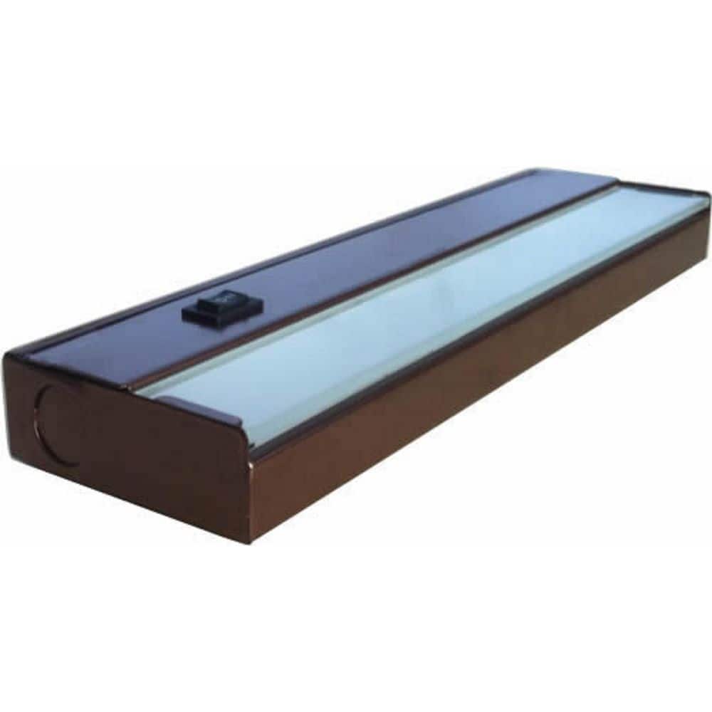 21 in. Long 3.4 in. Width 6-Watt Bronze LED Hardwire Power Under Cabinet Task Light with 3 LED 12V 2W Wedge Base Bulbs price history on PriceWatchPro