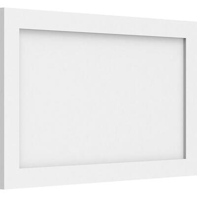 Ekena Millwork 5/8 in. x 2 ft. x 2 ft. Cornell Flat Panel White PVC ...